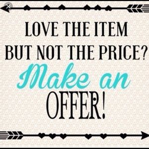 🤩 all reasonable offers accepted